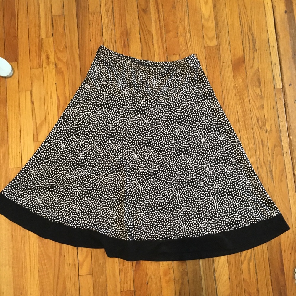 Ispiri Knit Square Printed Aline Skirt